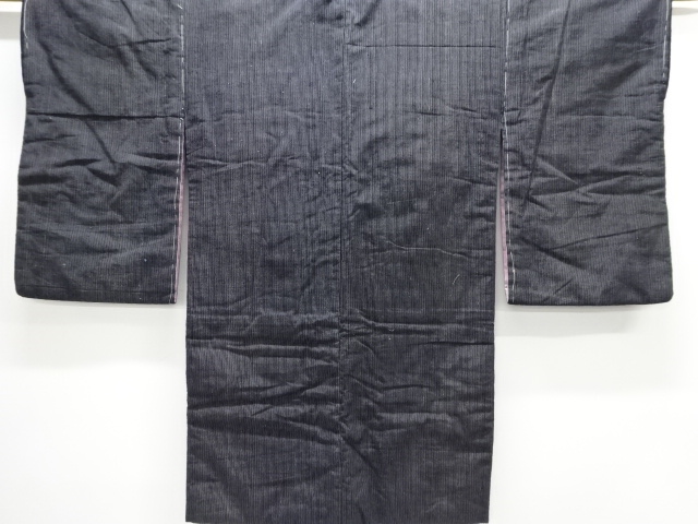 JAPANESE KIMONO / ANTIQUE HAORI / COTTON / STRIPE